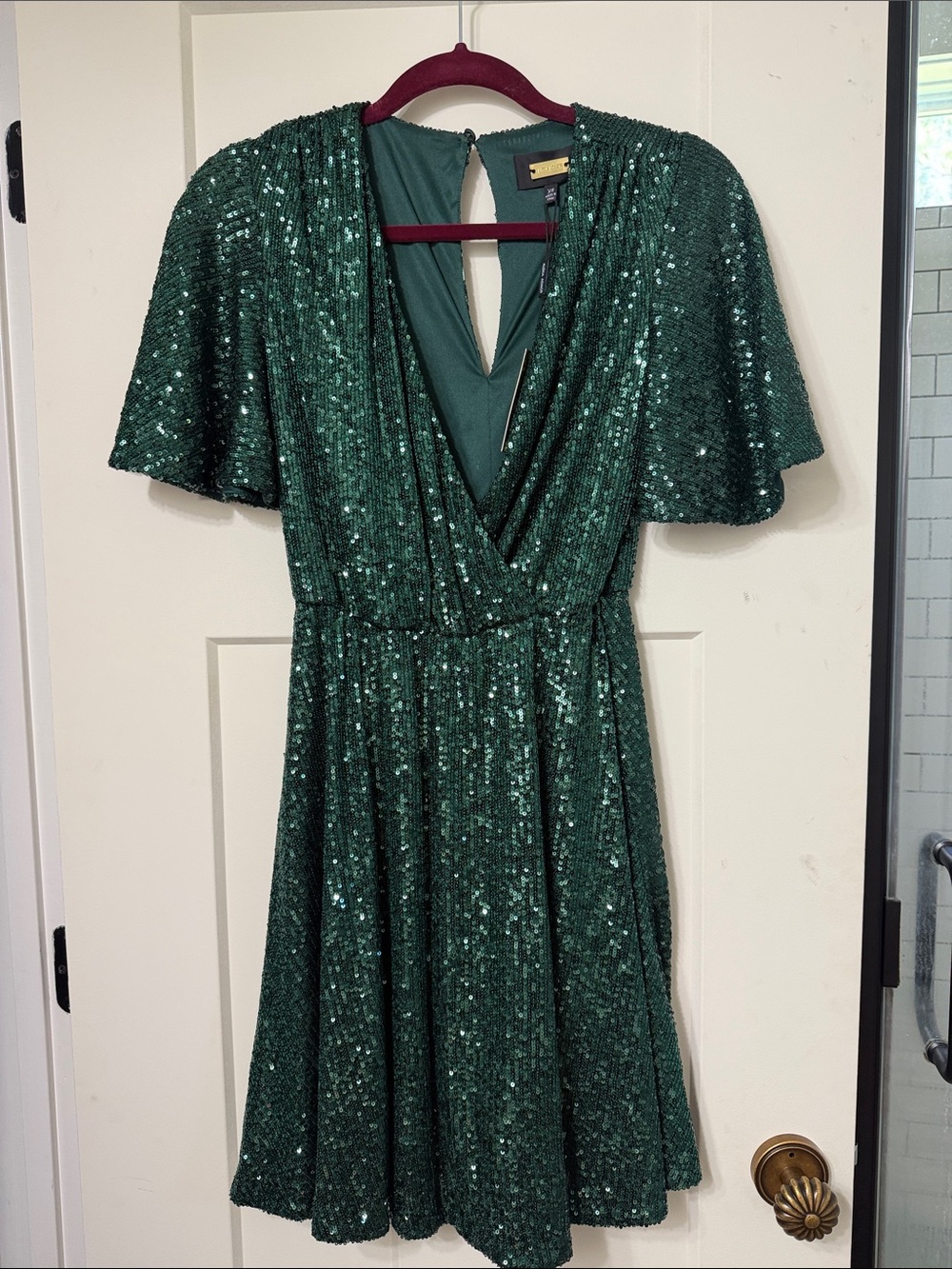 Alexia Admor Emerald Sequin Party Dress